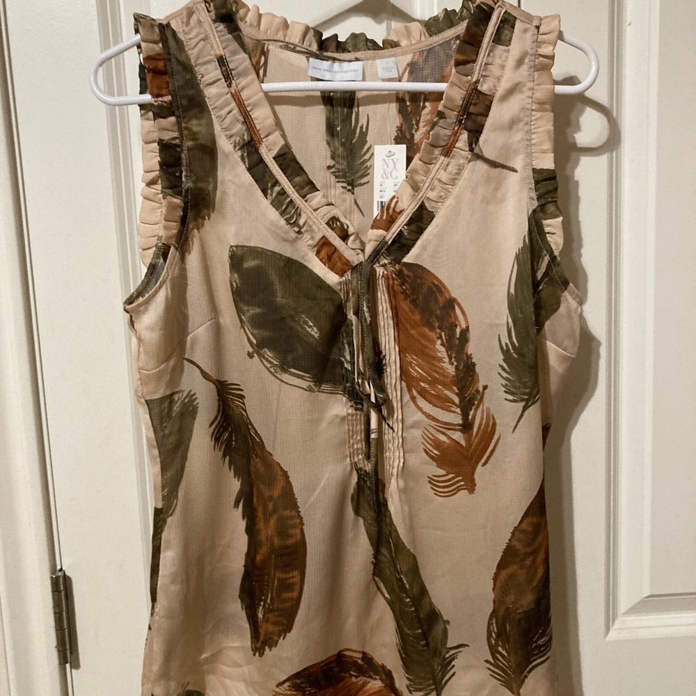 New York and Company sleeveless blouse